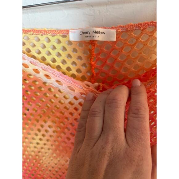 Cherry Mellow Women's Net Leggings Ombre Tie Dye Size Large - Picture 3 of 4